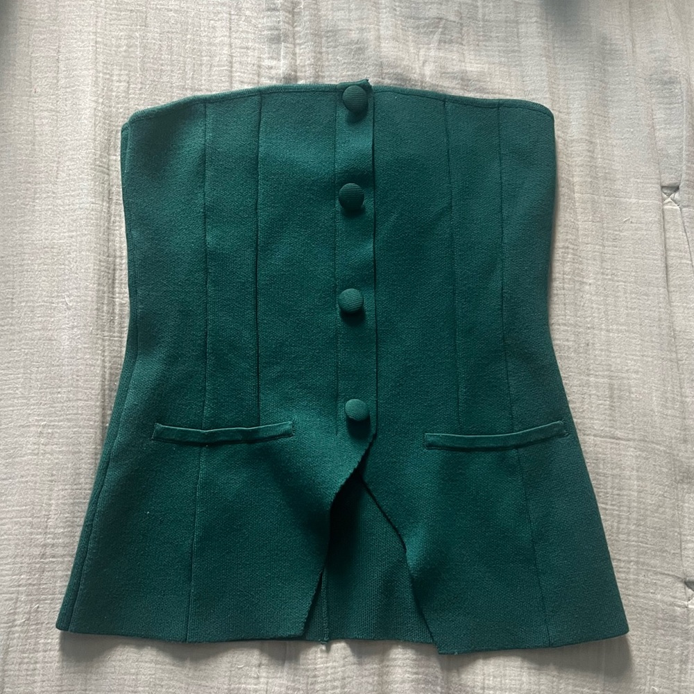 Forever 21 green tube top